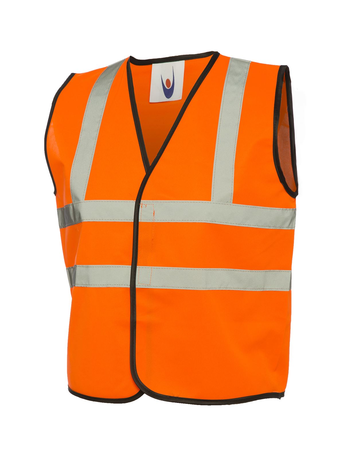 Uneek Kids' Hi-Viz Waistcoat, Orange, Size 4-6 Years