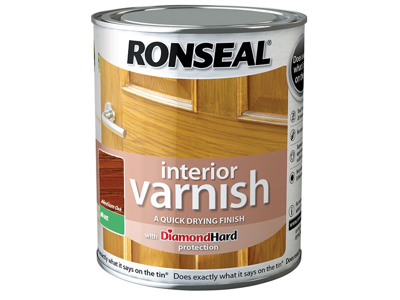 Ronseal Innenlack Schnelltrocknend Matt Medium Eiche 250ml