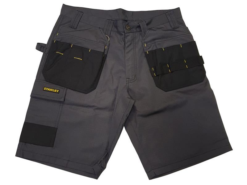 STANLEY Sedona Calças Curtas com Coldre, Cinza, Cintura 30 Polegadas