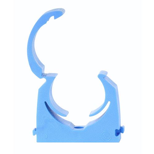 Timco - Collier articulé pour tuyaux MDPE, Bleu, 35mm (Lot de 10)