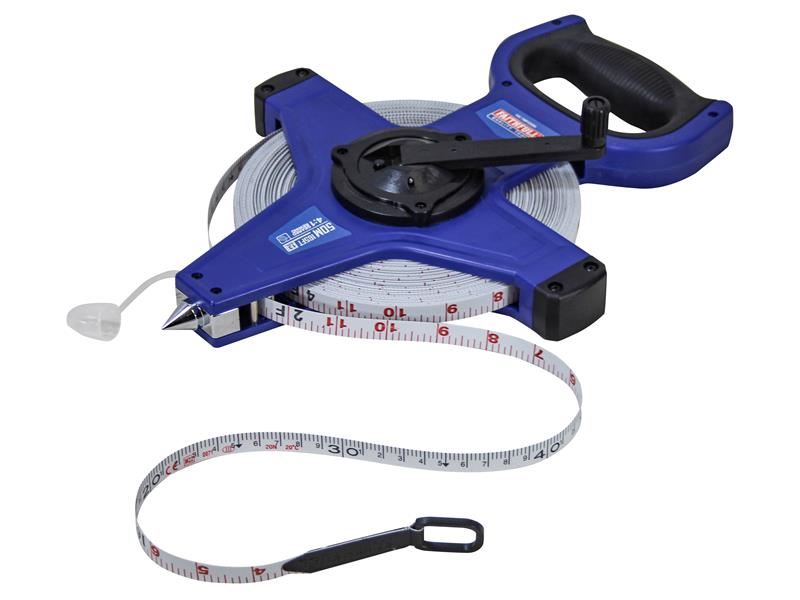 Faithfull Fast Rewind Measuring Tape, 50m/165ft, Class III, 13mm Width