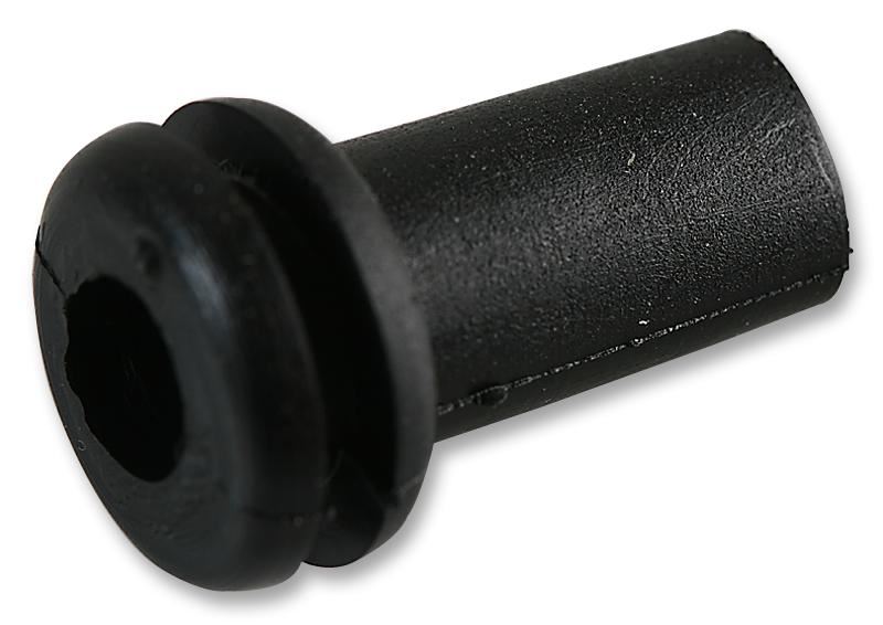 PRO POWER Buchas de Cabos em PVC Preto, 6.4mm, Pacote de 50