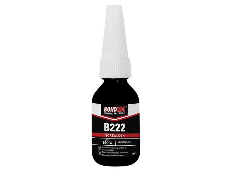 Bondloc B222 Low Strength Threadlocker, 10ml