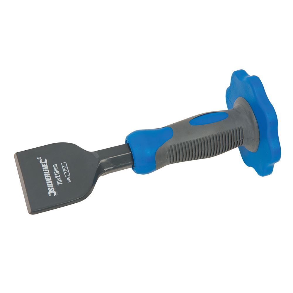 Silverline Bolster Chisel with Guard, 70 x 216mm