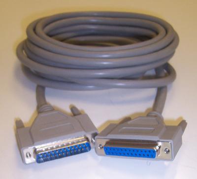 PRO SIGNAL - Kabel Siri RS232 D Sub Lelaki ke Perempuan 25 Pin, 5m