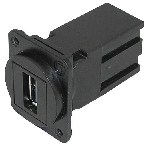 TUK Conector USB 2.0 Hembra a Hembra para Paneles Serie D