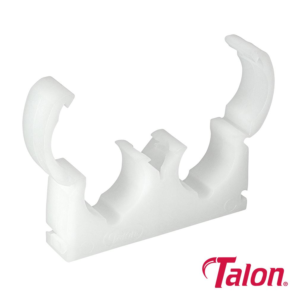 Pince à charnière double Timco, blanc, 22mm (lot de 50)