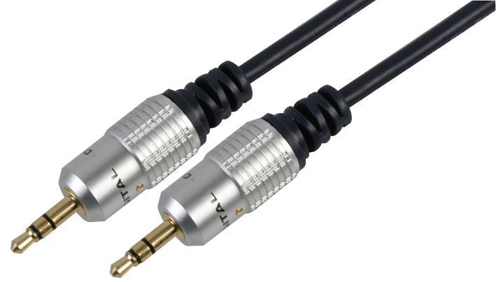 PRO SIGNAL 3.5mm Jack naar Jack Audiokabel, 5m Zwart