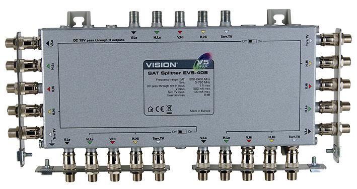 VISION מחלק שווה 4 יציאות EV5-408 עבור מערכות V5-EVO