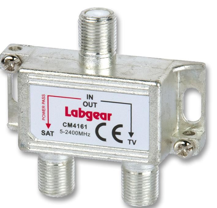 LABGEAR TV/Satellite Combiner, Zinc Die Cast, 5-2400MHz