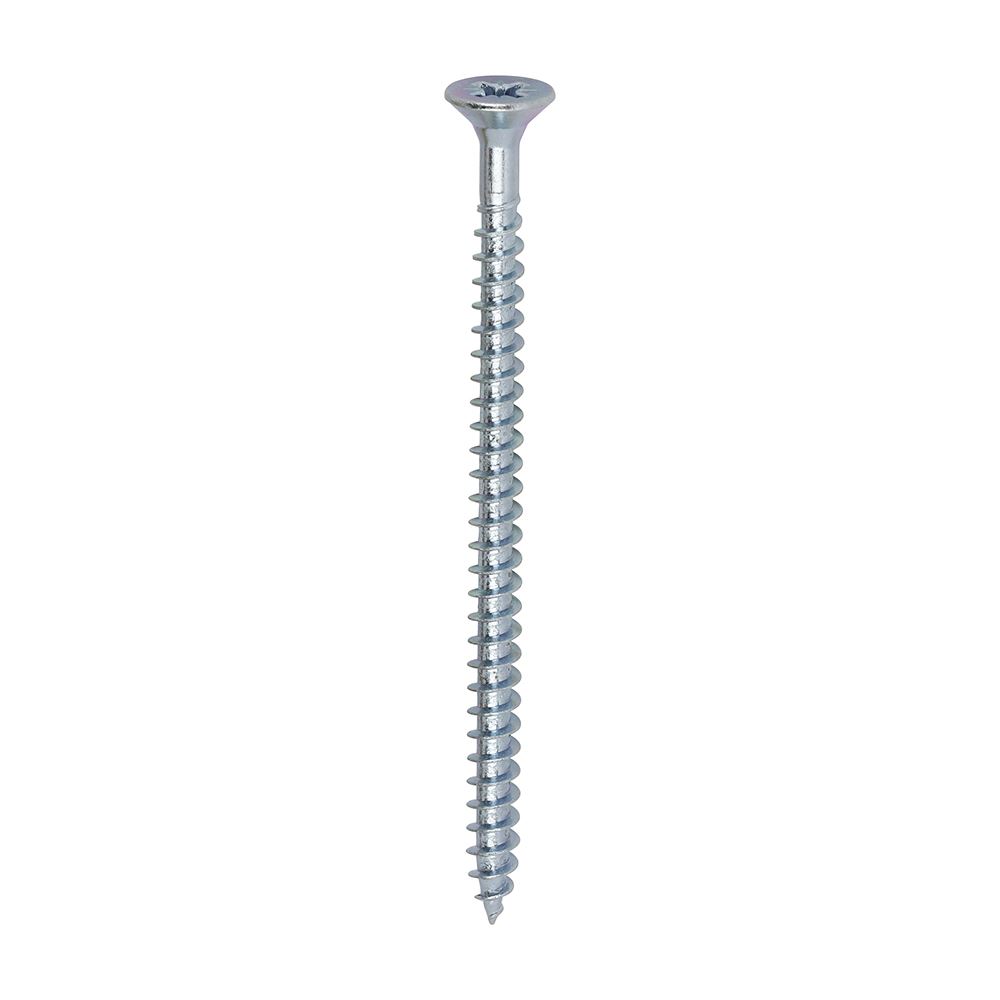 Timco Solo Chipboard & Woodscrews, PZ, Double Countersunk, Zinc, 5.0 x 80mm (Pk