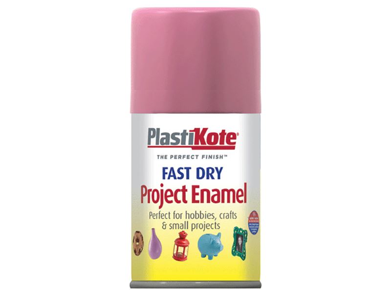 PlastiKote Fast Dry Enamel Aerosol Paint - Hot Pink, 100ml