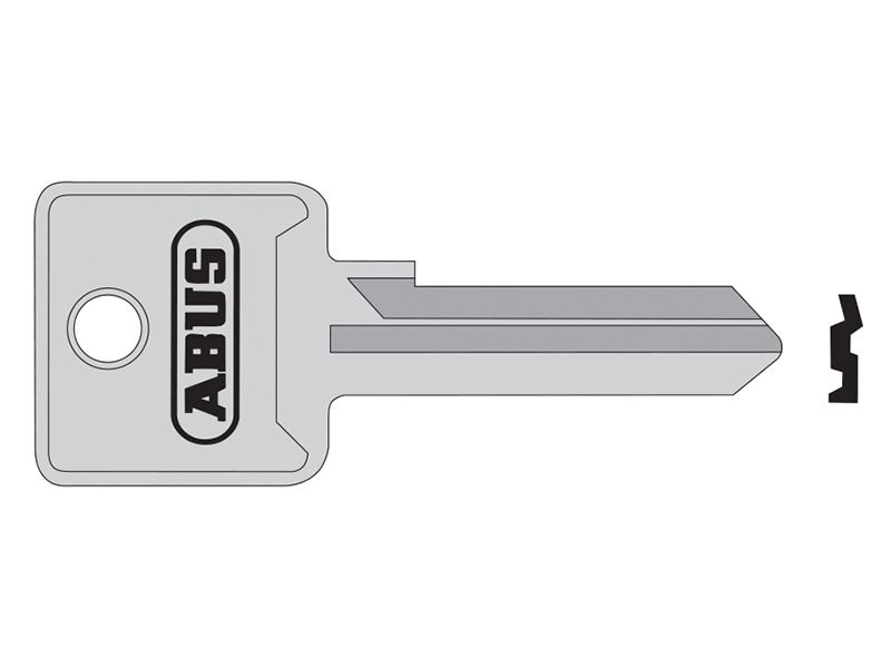 ABUS 85/70 Left Hand Key Blank for Padlocks