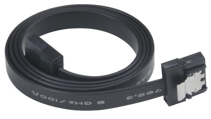 AKASA Superslim SATA 3.0 Data Cable with Latches, 50cm