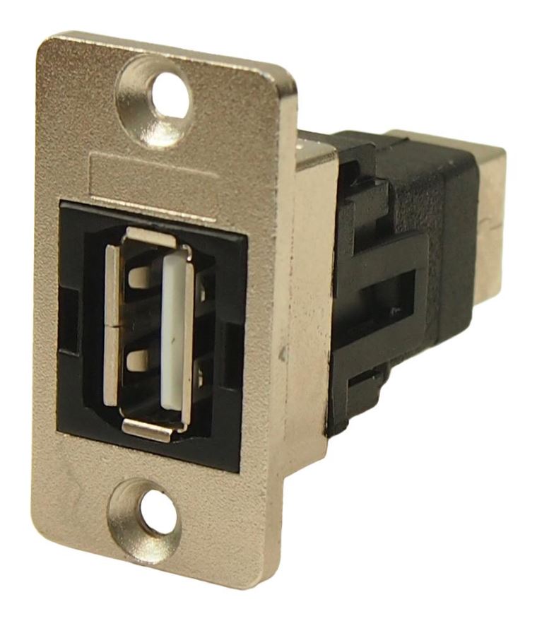 CLIFF CP30609NM USB A to B フィードスルーアダプター ニッケルフレーム