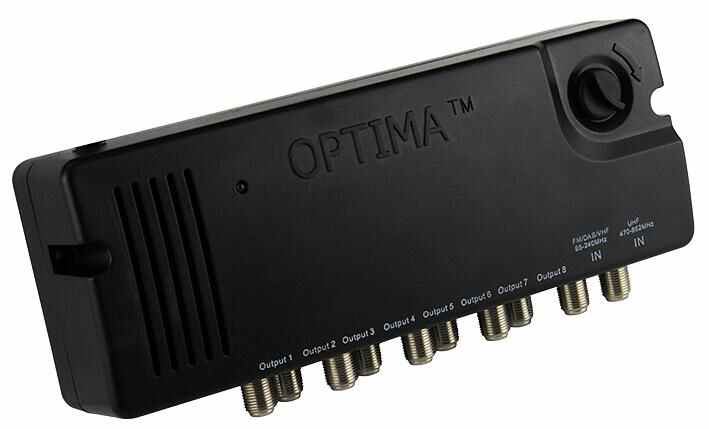 OPTIMA 8-Way LTE Distribution Amplifier with Variable Gain