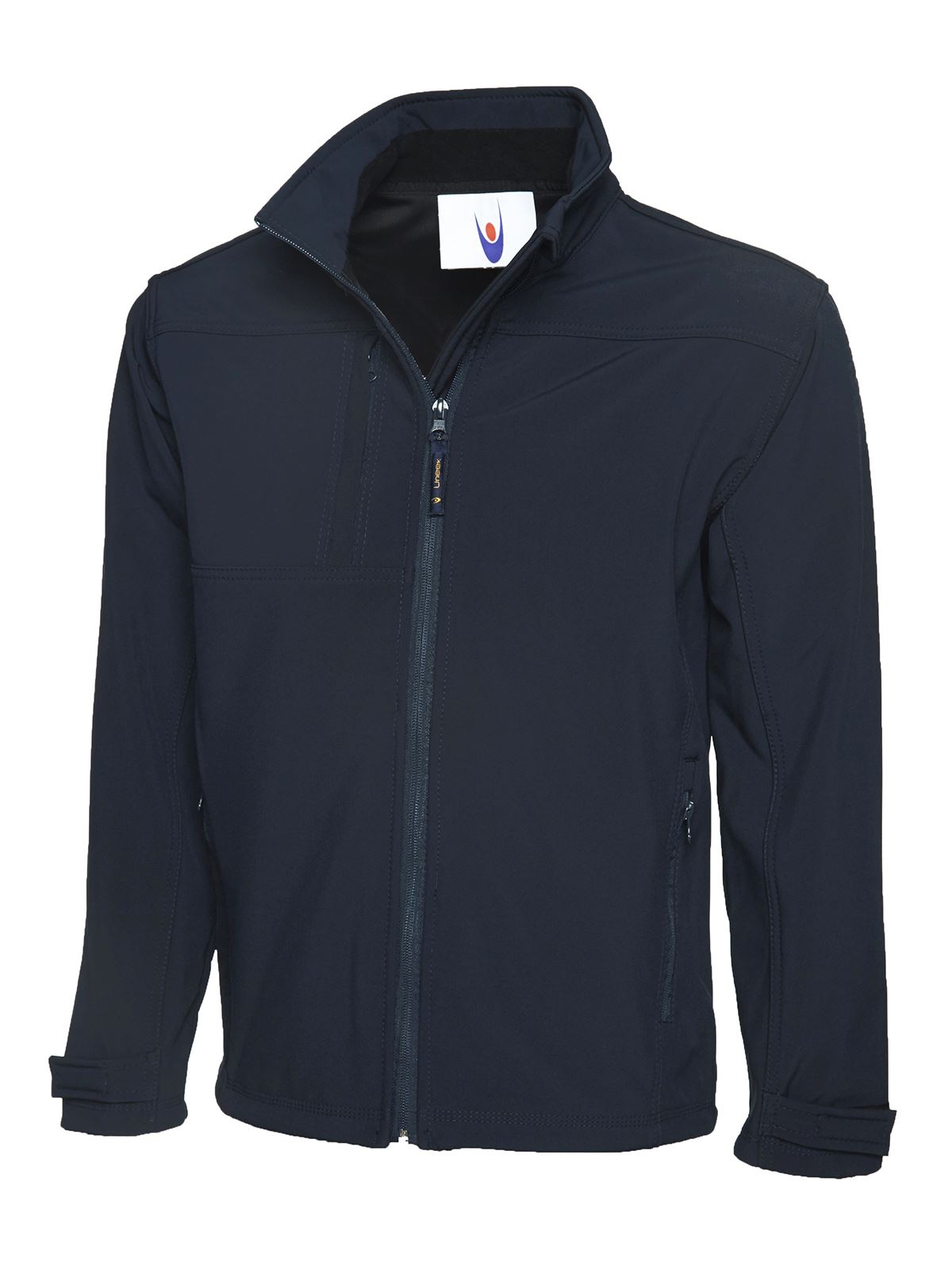 Uneek Giacca Premium Soft Shell Con Cerniera Completa, Impermeabile, Blu Marina