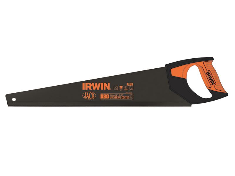 IRWIN Jack 880 Universele Handzaag, 550mm, 8 TPI, PTFE-gelaagd