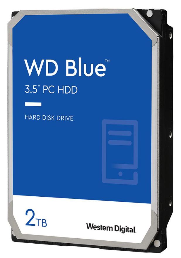 WD Blue interne Festplatte 3,5 Zoll SATA 6GB/s - 2TB, 7200 U/min