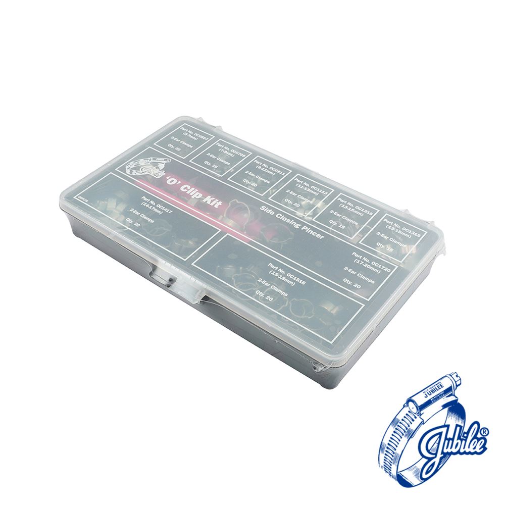 Jubilee OKP175MS Mild Steel O Clip Pack (175 Pieces)