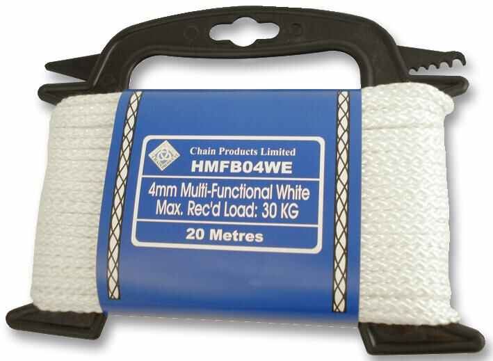 RARAION - 4mm x 20m Geflochtene Polypropylen-Schnur, Weiß