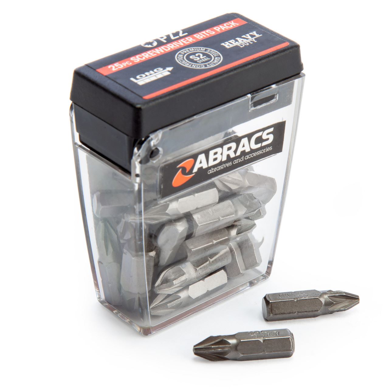 Abracs PZ225 PZ2 Screwdriver Bits 25mm (Pack of 25)