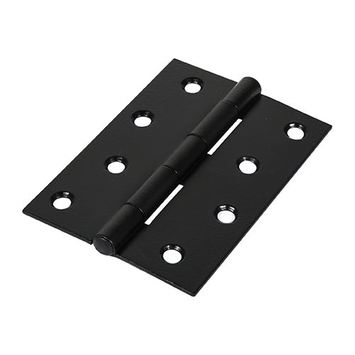 Timco Dobradiça de Pino Fixo, Preta, 100 x 70mm, Pack de 2