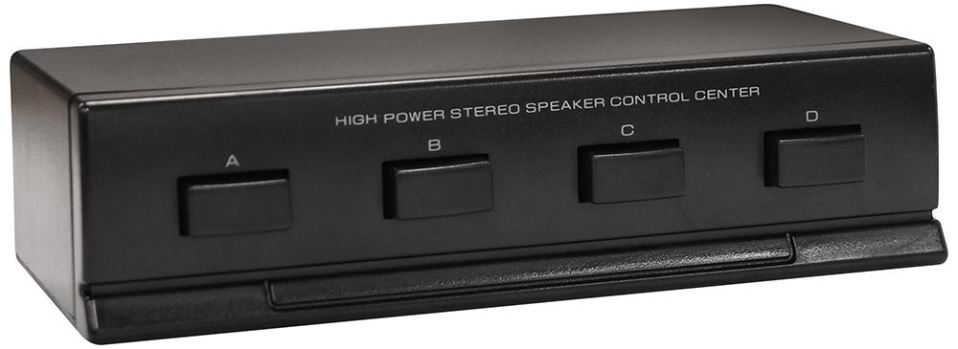 E-Audio 4-Way Stereo Speaker Switch, 100W/Ch