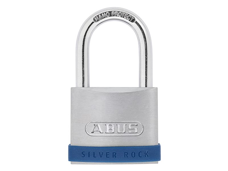 ABUS 50mm Silver Rock 5 Padlock, Zinc, Stainless Steel Look