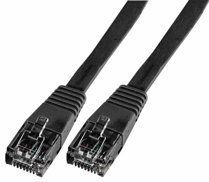Câble Ethernet plat Cat5e LSOH PRO SIGNAL, 5m, Noir