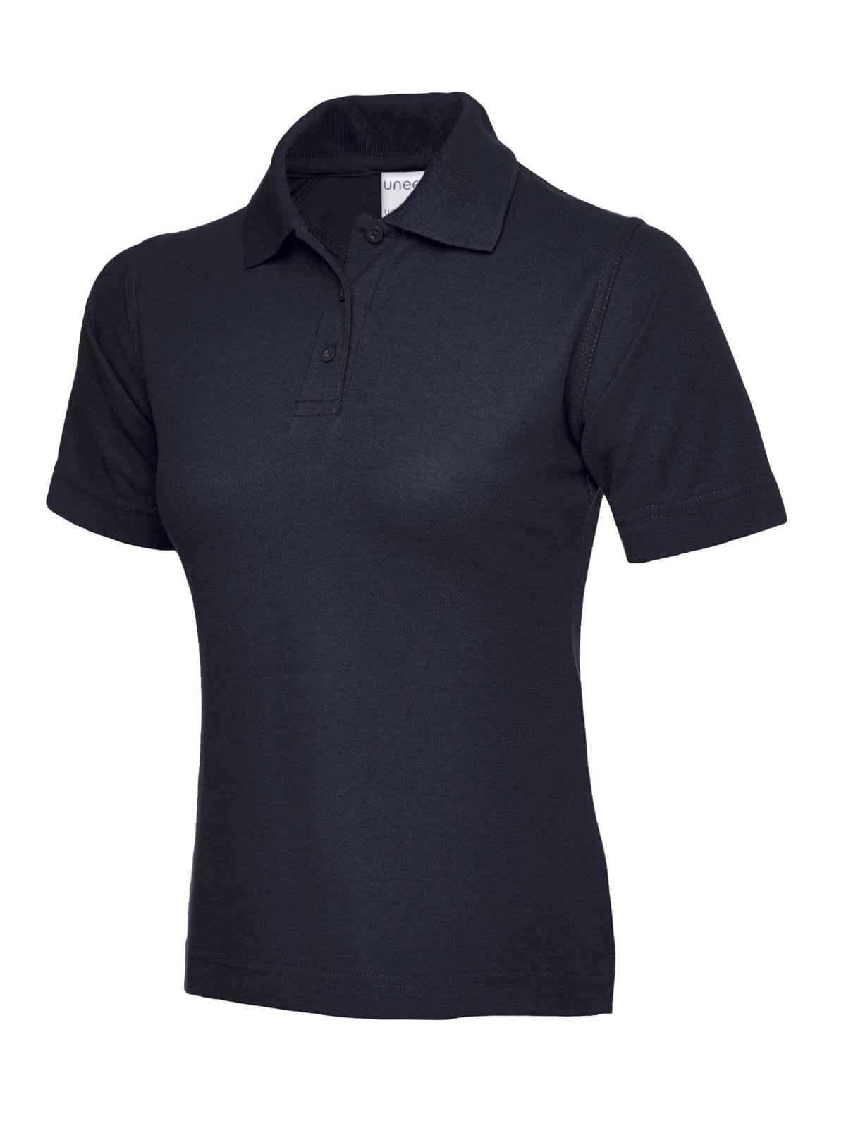 Uneek Ultra Cotton Polo Shirt - 100% Cotton, Navy, Size L