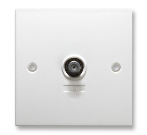 ANTIFERENCE Single F-Type Screened Wall Plate