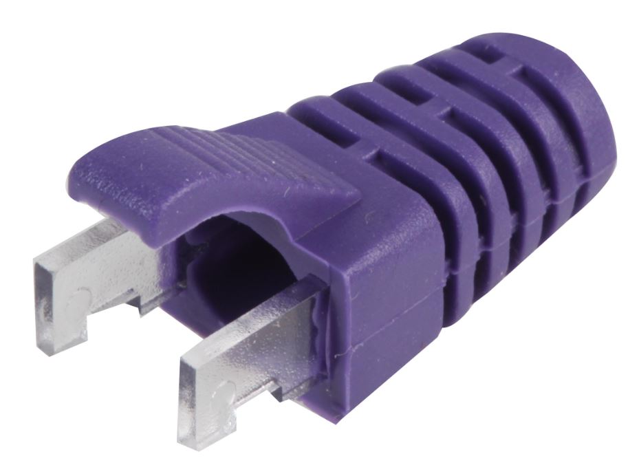 Protections anti-traction SPEEDY RJ45 en PVC, lot de 100, violet