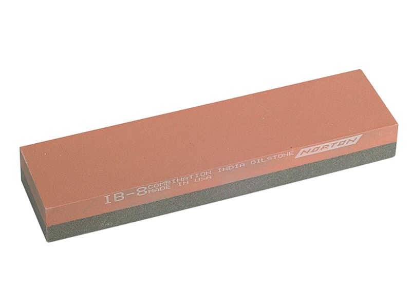 India IB8 Combination Bench Stone, 204 x 50 x 25mm, Coarse & Fine