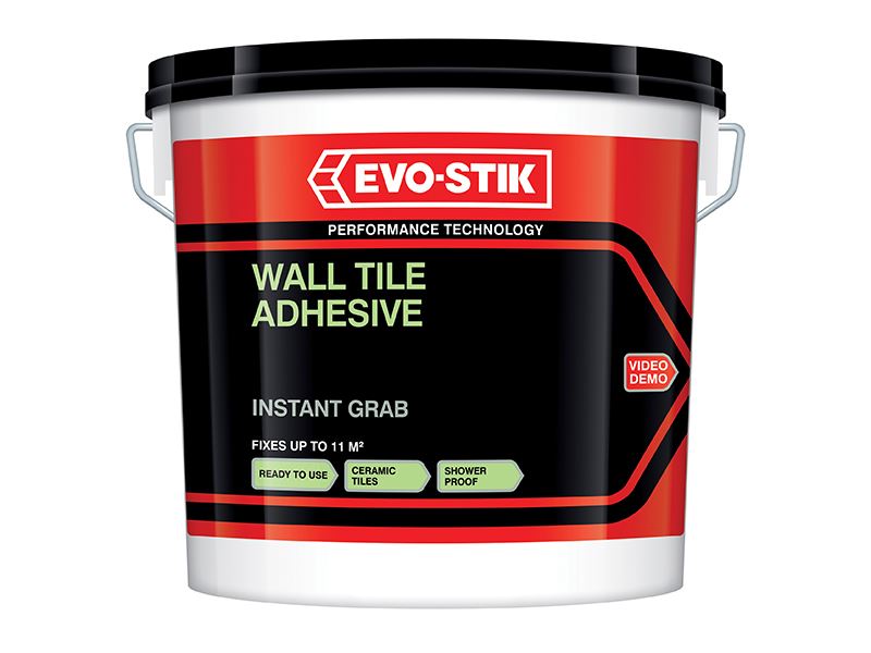 Evo-Stik Instant Grab Wall Tile Adhesive, 1 Litre