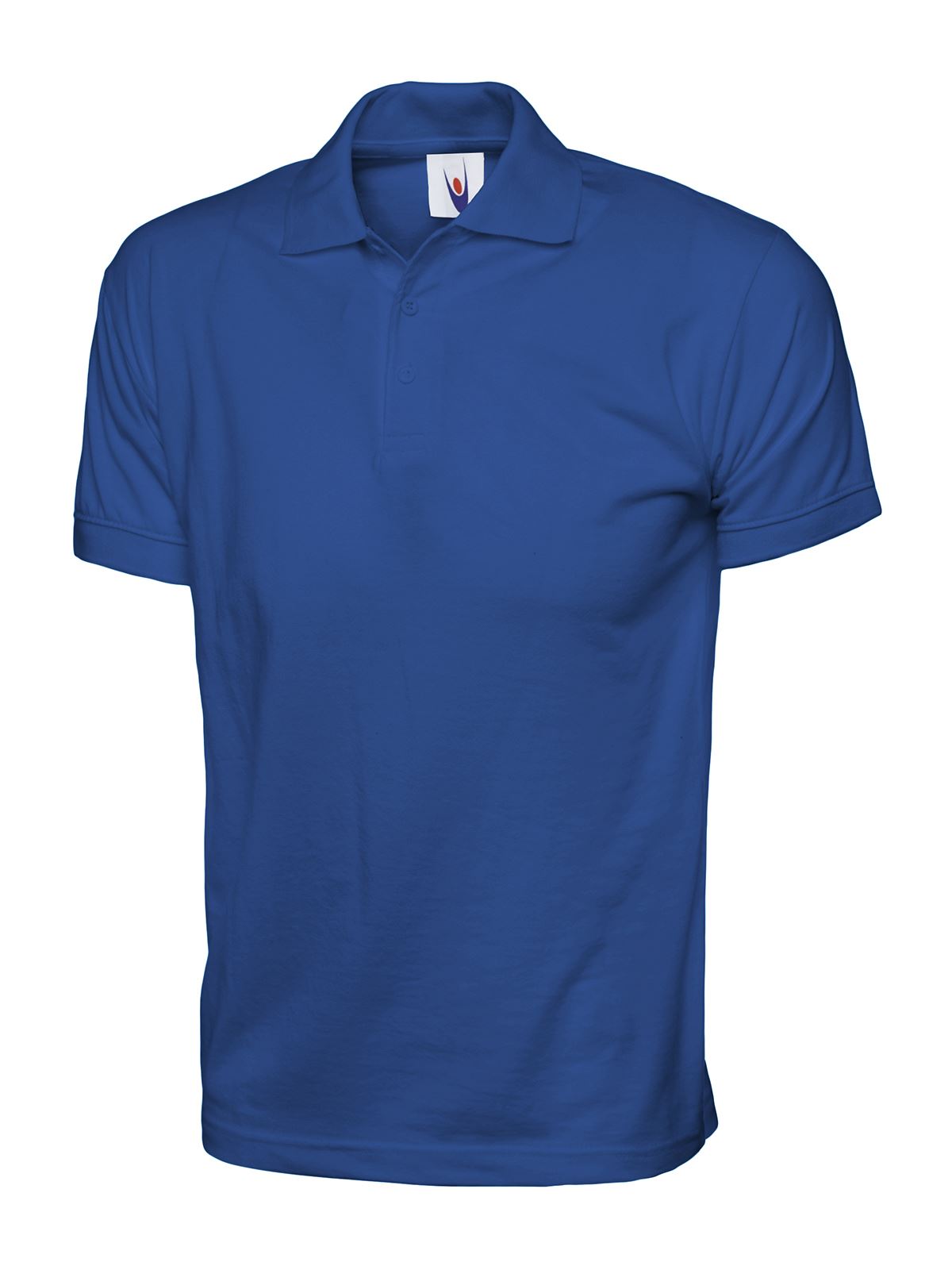 Uneek Unisex Jersey Polo Shirt, 100% Cotton, Royal, 2XL