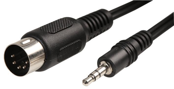 Pro Signal - Καλώδιο 5-Pin DIN σε 3.5mm Jack Stereo, 2m Μαύρο
