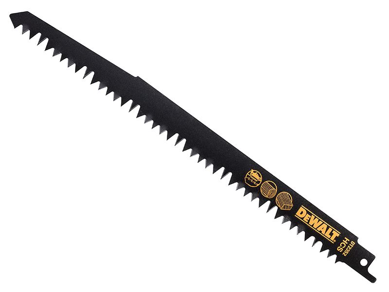 Dewalt HCS Säbelsägeblatt für Holz, schnellere Schnitte 240mm x 5/6.5 TPI, 5er-