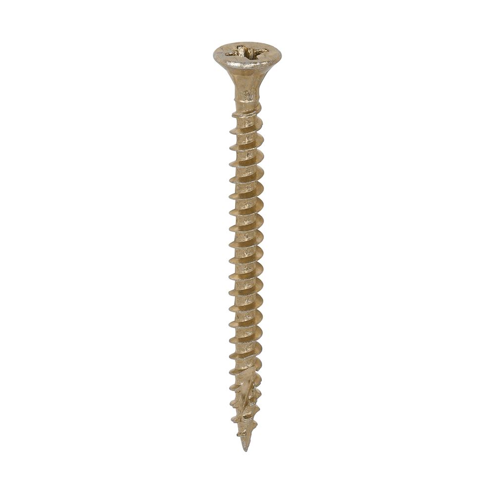 Timco C2 Strong-Fix Tornillos Multiusos PZ Doble Avellanado Amarillo 4.0x50mm