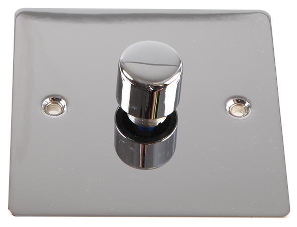 Interrupteur variateur plat VOLEX ACCESSORIES 400W, 1 point, chromé