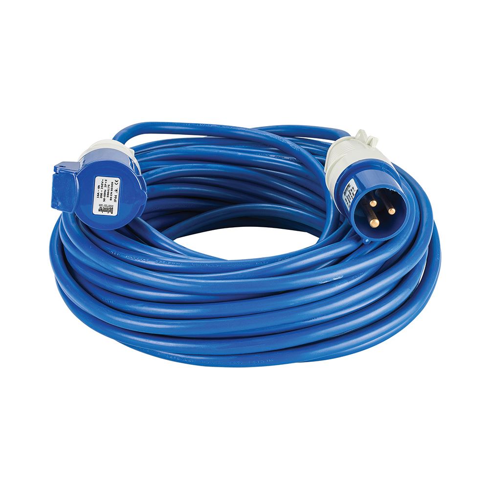 Defender Arctic Extension Lead, Blue, 2.5mm², 16A, 25m, 230V