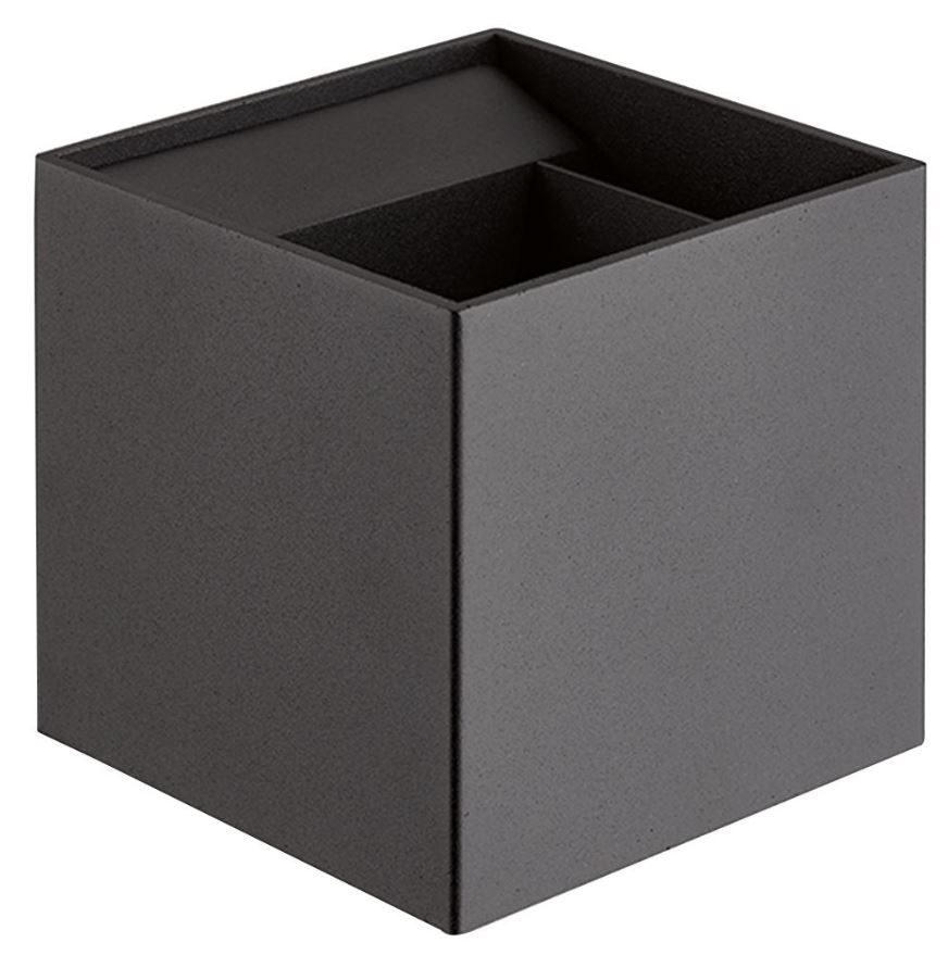 SYLVANIA Lámpara LED de Pared 5W IP54 Negro, 2x 150lm, Blanco Cálido