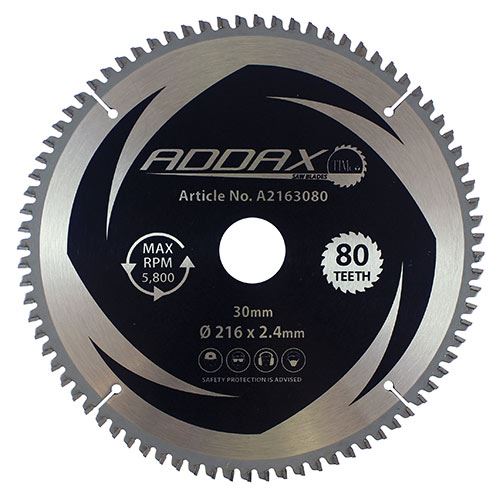 Timco Λεπίδα Κυκλικού Πριονιού 216mm 80T με Άκρες Βολφραμικού Ανθρακα