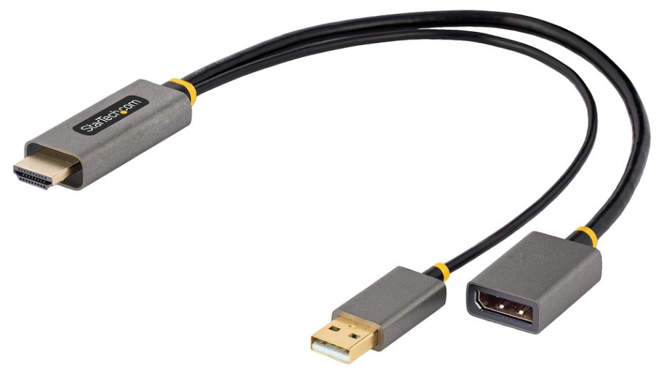 Câble adaptateur HDMI vers DisplayPort avec alimentation USB STARTECH