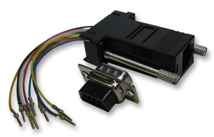 PRO SIGNAL - Tiontán RJ45 go Plug D-Sub 9-Bhealach (Féin-Chumadh)