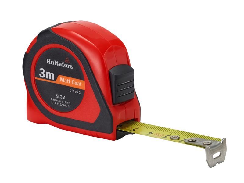 Hultafors SL3M Short Steel Tape Measure, 3m, 16mm Wide, Metric