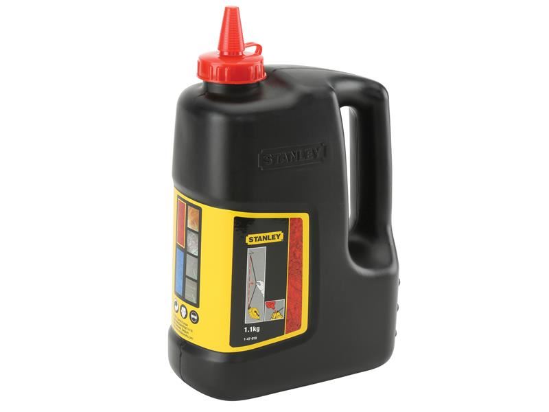 STANLEY Chalk Refill, Red, 1.1kg for Chalk Line Reels