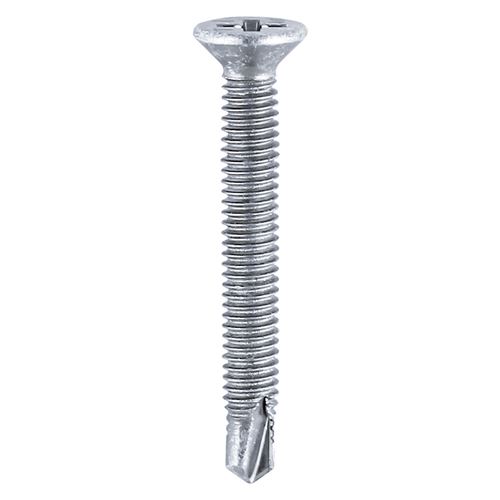 Timco Tornillos Autoperforantes Avellanados M4 x 19mm, Zinc, 1000 unidades
