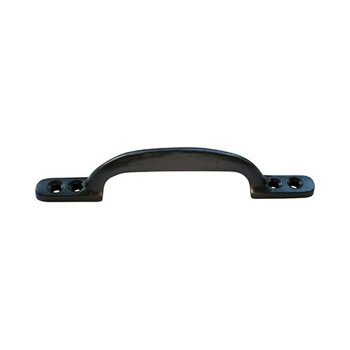 Poignée de portail Timco Noir, 175 mm (7 pouces), Acier au carbone