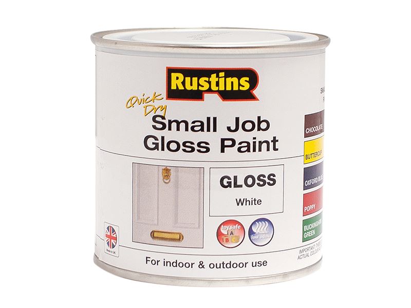 Rustins Tinta Brilho de Secagem Rápida, Branca, 250ml